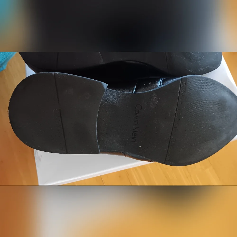 Calvin Klein Bartley Diamond Leather Loafers 9 M - Picture 8 of 12